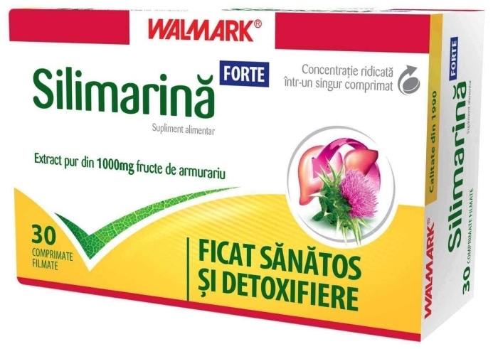 Silimarina Forte, 30 comprimate, Walmark Silimarina Forte, 30 comprimate, Walmark