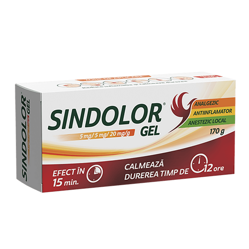 Sindolor gel, 5 mg/5 mg/20 mg/g, 170 g, Fiterman Pharma Sindolor gel, 5 mg/5 mg/20 mg/g, 170 g, Fiterman Pharma