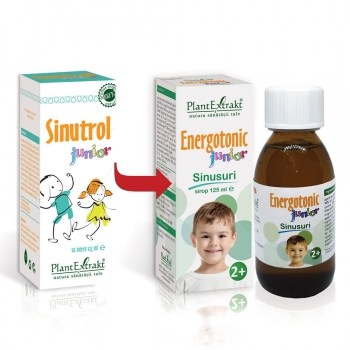 Sirop Energotonic Junior Sinusuri, 125 ml, PlantExtrakt Sirop Energotonic Junior Sinusuri, 125 ml, PlantExtrakt