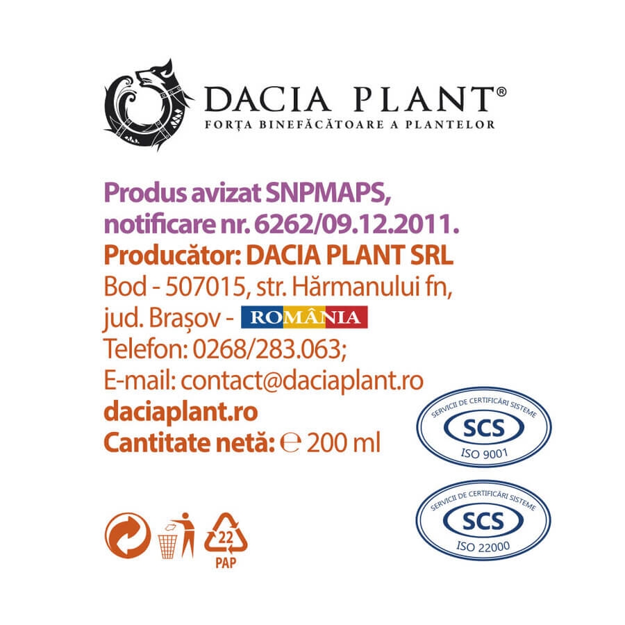 Sirop creste pofta de mancare Ingerasul, 200 ml, Dacia Plant Sirop creste pofta de mancare Ingerasul, 200 ml, Dacia Plant