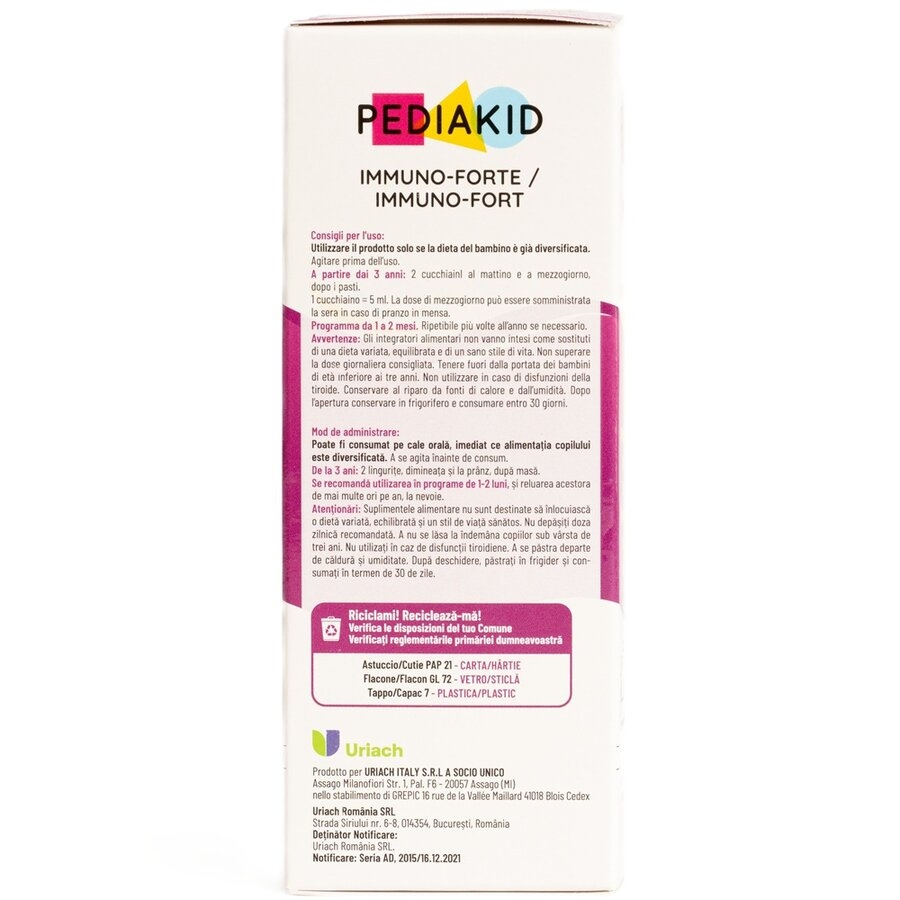 Sirop cu gust de afine Imuno-Fort, 125 ml, Pediakid Sirop cu gust de afine Imuno-Fort, 125 ml, Pediakid