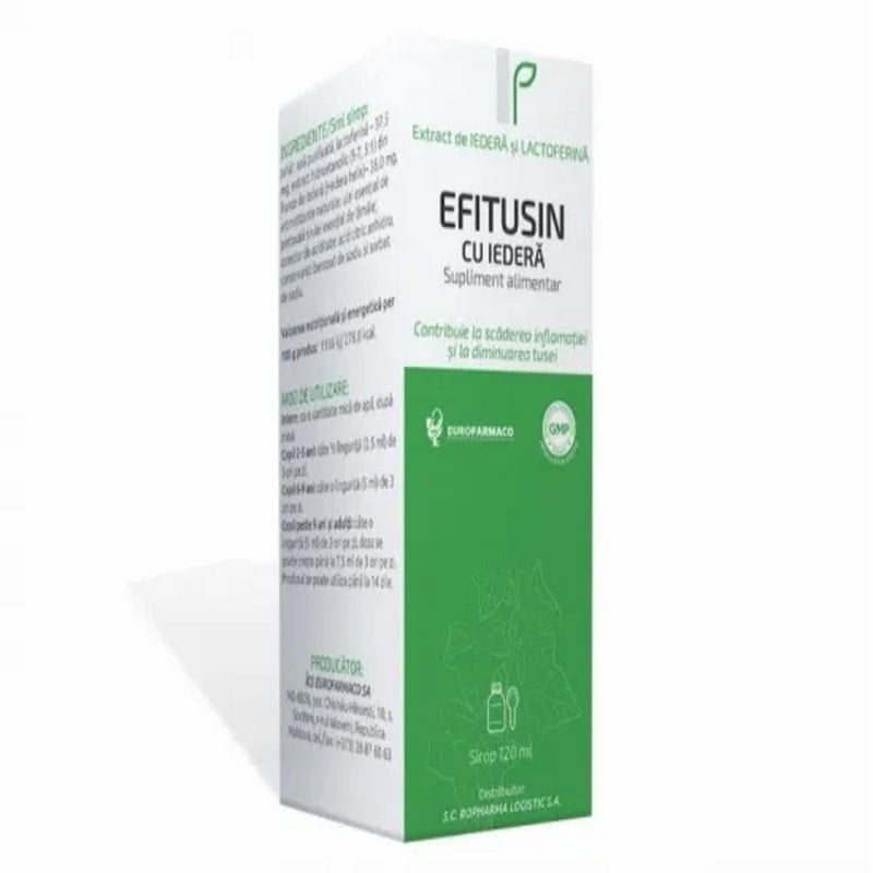 Sirop cu iedera Efitusin, 120 ml, Eurofarmaco Sirop cu iedera Efitusin, 120 ml, Eurofarmaco