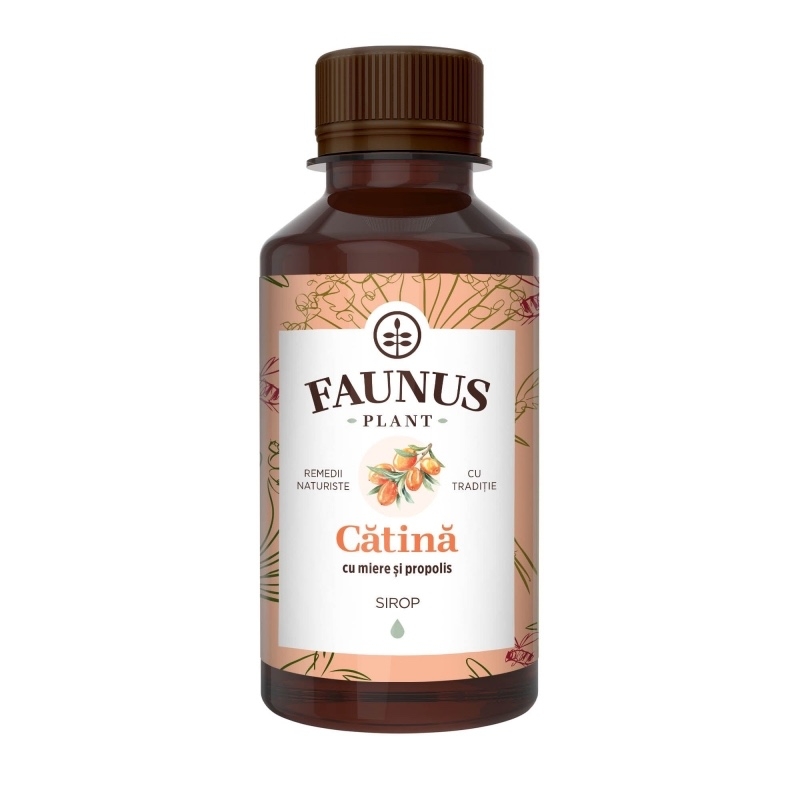 Sirop de catina cu miere si propolis, 200 ml, Faunus Plant Sirop de catina cu miere si propolis, 200 ml, Faunus Plant
