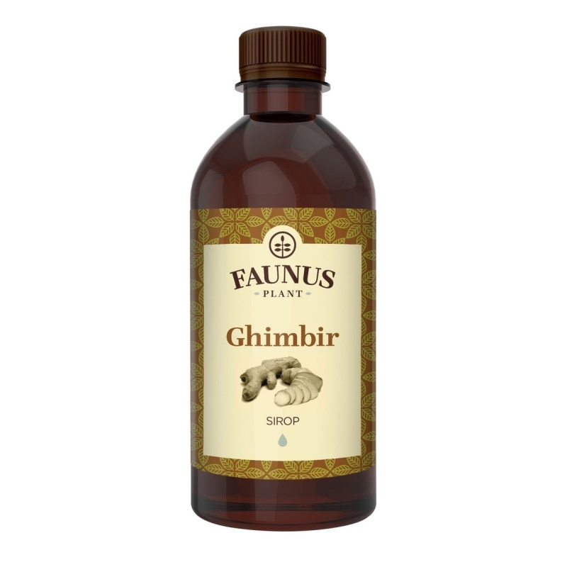 Sirop de ghimbir, 500 ml, Faunus Plant Sirop de ghimbir, 500 ml, Faunus Plant