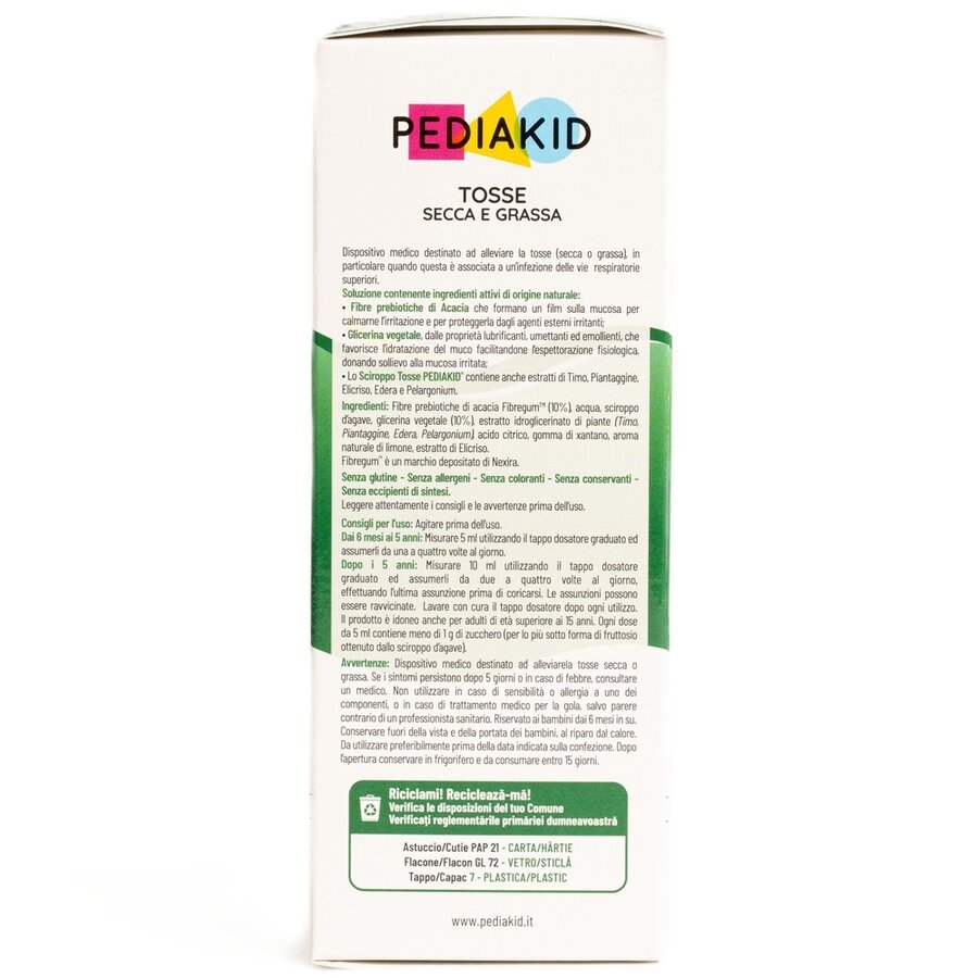 Sirop pentru tuse seaca si productiva, 125 ml, Pediakid Sirop pentru tuse seaca si productiva, 125 ml, Pediakid