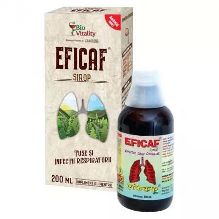 Eficaf sirop, 200 ml, Bio Vitality Eficaf sirop, 200 ml, Bio Vitality