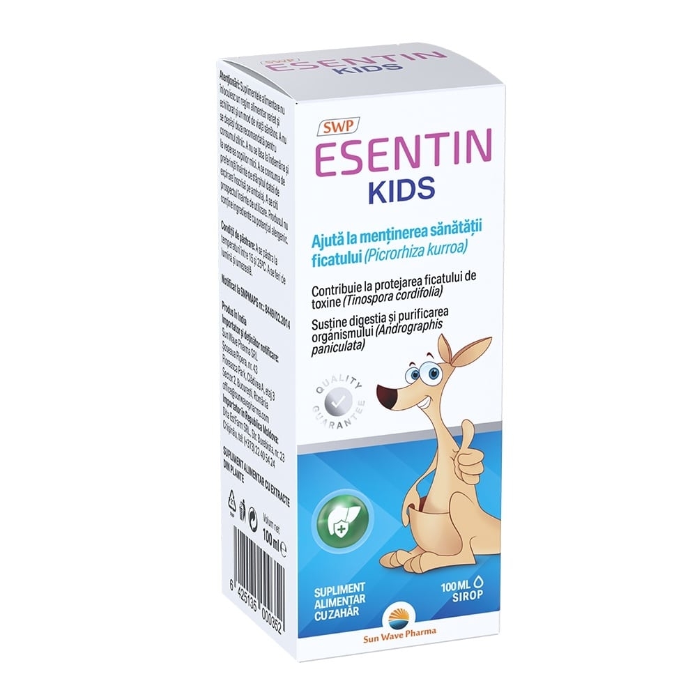 Sirop Esentin Kids, 100 ml, Sun Wave Pharma Sirop Esentin Kids, 100 ml, Sun Wave Pharma