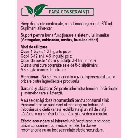 Sirop Imunitate, F147, 250 ml, Fares Sirop Imunitate, F147, 250 ml, Fares