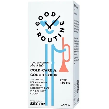 Sirop pentru copii Cold-Care Jr. Cough Syrup Good Routine, 150 ml, Secom Sirop pentru copii Cold-Care Jr. Cough Syrup Good Routine, 150 ml, Secom