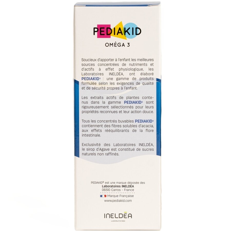 Sirop pentru copii Omega 3 si Vitamina A,C,D,E cu aroma de cola, 125 ml, Pediakid Sirop pentru copii Omega 3 si Vitamina A,C,D,E cu aroma de cola, 125 ml, Pediakid
