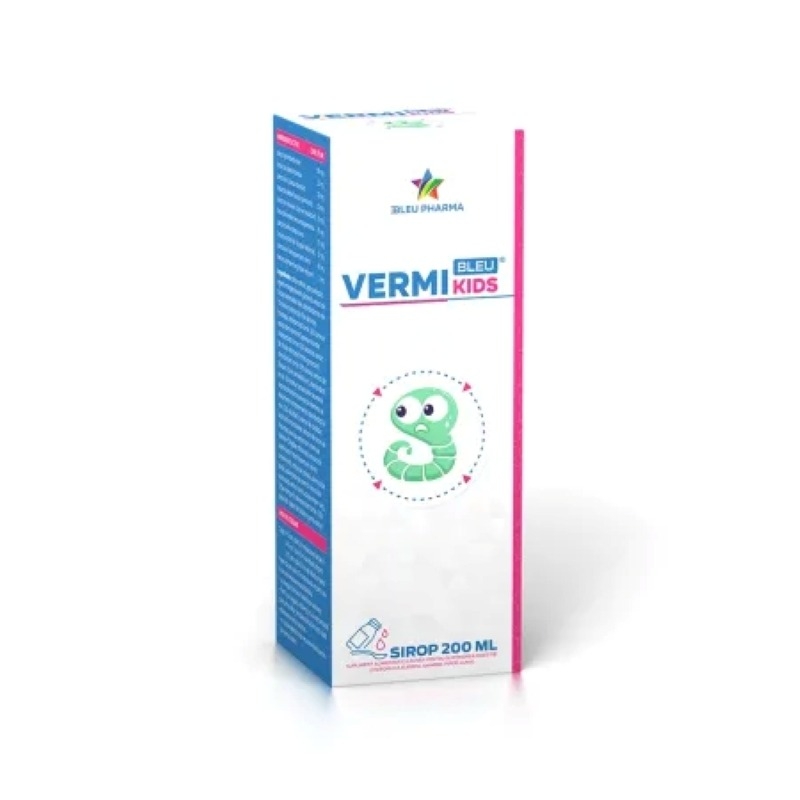 Sirop pentru copii Vermi Bleu Kids, 200 ml, Bleu Pharma Sirop pentru copii Vermi Bleu Kids, 200 ml, Bleu Pharma