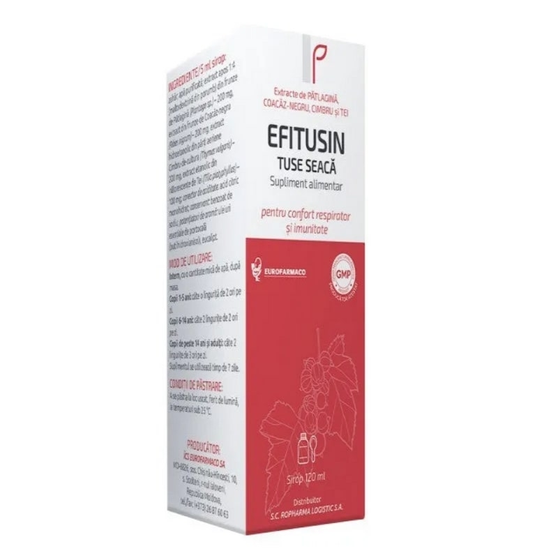Sirop tuse seaca Efitusin, 120 ml, Eurofarmaco Sirop tuse seaca Efitusin, 120 ml, Eurofarmaco