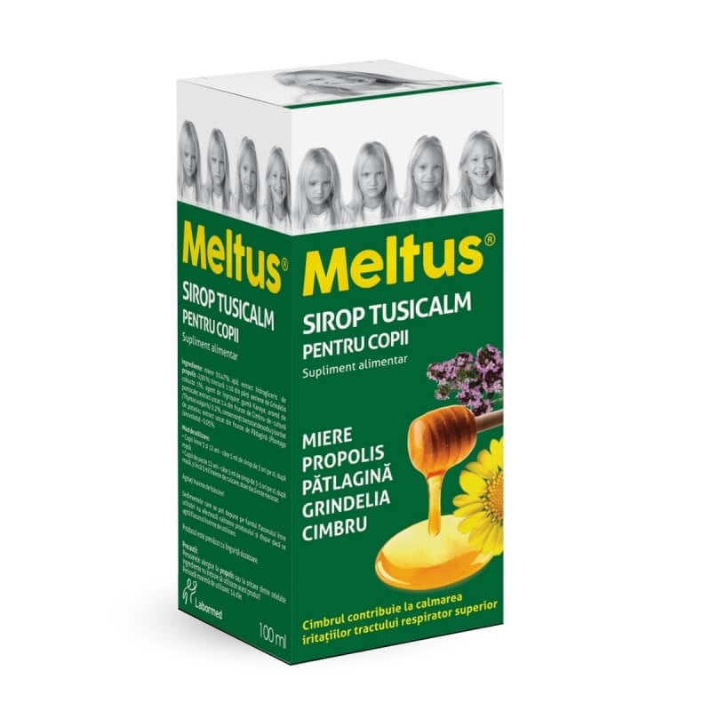 Sirop Tusicalm pentru copii Meltus, 100 ml, Labormed Sirop Tusicalm pentru copii Meltus, 100 ml, Labormed