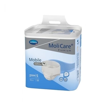 Slip pentru incontinenta 6 PIC marime S MoliCare Premium Mobile, 14 bucati, Hartmann Slip pentru incontinenta 6 PIC marime S MoliCare Premium Mobile, 14 bucati, Hartmann