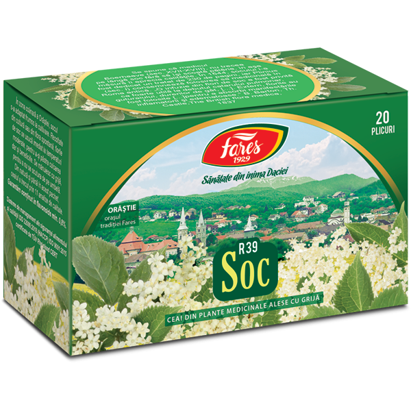 Ceai soc 20plicuri, Fares Ceai soc 20plicuri, Fares