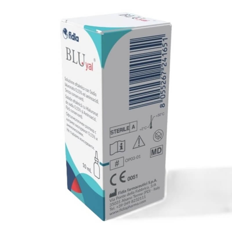 Solutie oftalmica Blu Yal, 10 ml, Fidia Solutie oftalmica Blu Yal, 10 ml, Fidia