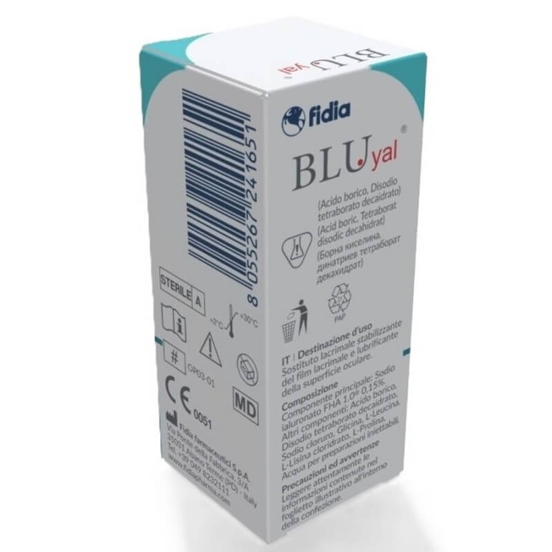 Solutie oftalmica Blu Yal, 10 ml, Fidia Solutie oftalmica Blu Yal, 10 ml, Fidia