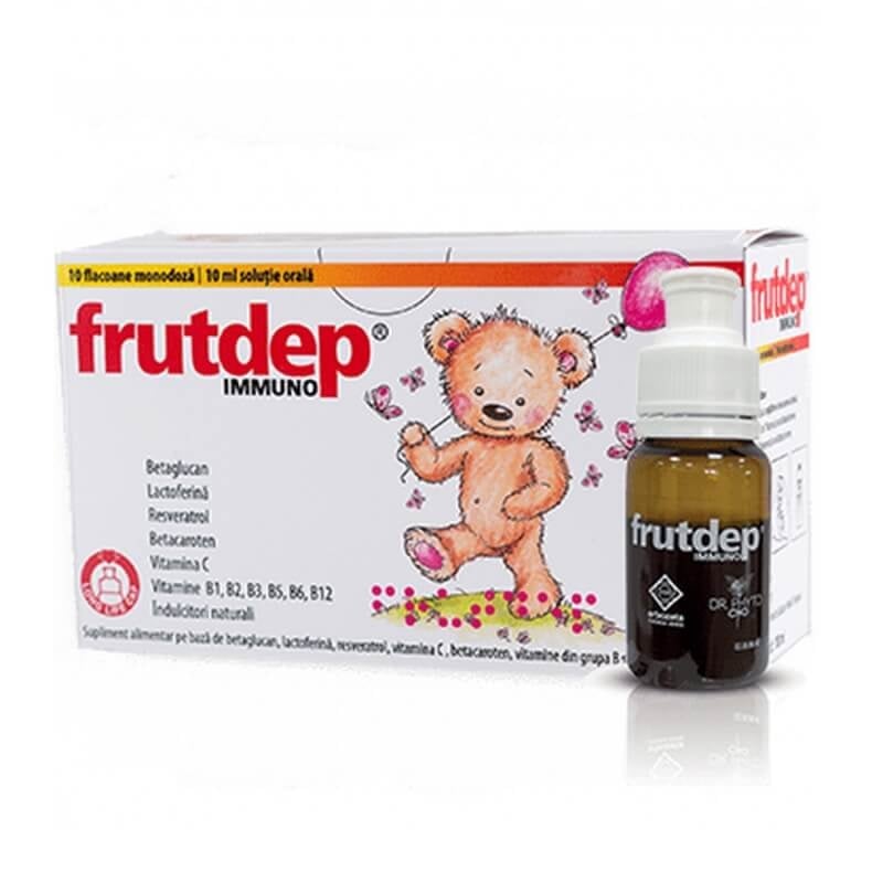 Solutie orala Frutdep Immuno, 10 flacoane, Dr. Phyto Solutie orala Frutdep Immuno, 10 flacoane, Dr. Phyto