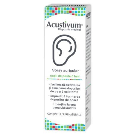 Spray auricular Acustivum, 20 ml, Zdrovit Spray auricular Acustivum, 20 ml, Zdrovit