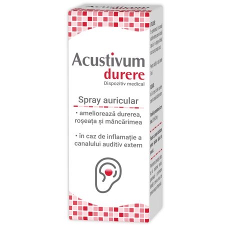 Spray auricular Acustivum durere, 20 ml, Zdrovit Spray auricular Acustivum durere, 20 ml, Zdrovit