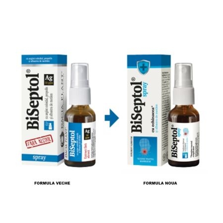 Spray cu albastru de metilen si echinacea Biseptol, 20 ml, Dacia Plant Spray cu albastru de metilen si echinacea Biseptol, 20 ml, Dacia Plant
