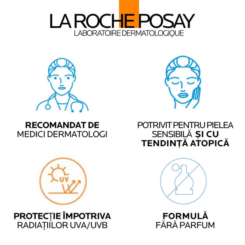 Spray invizibil SPF 50+ pentru copii Anthelios Dermo-Pediatrics, 200 ml, La Roche-Posay Spray invizibil SPF 50+ pentru copii Anthelios Dermo-Pediatrics, 200 ml, La Roche-Posay