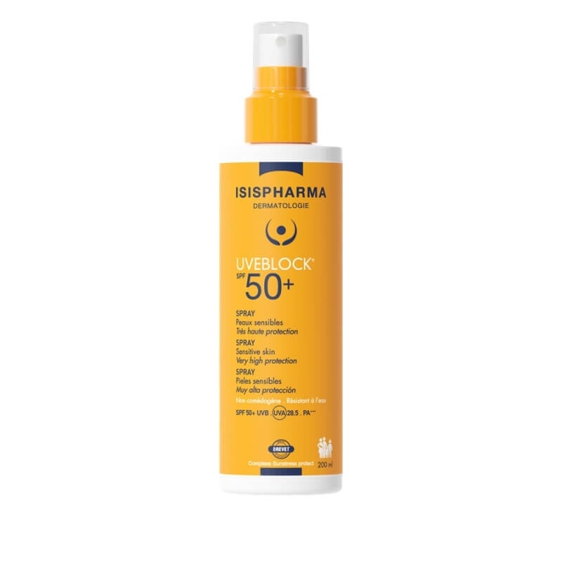 Spary SPF 50+ Uveblock, 200 ml, Isispharma Spary SPF 50+ Uveblock, 200 ml, Isispharma