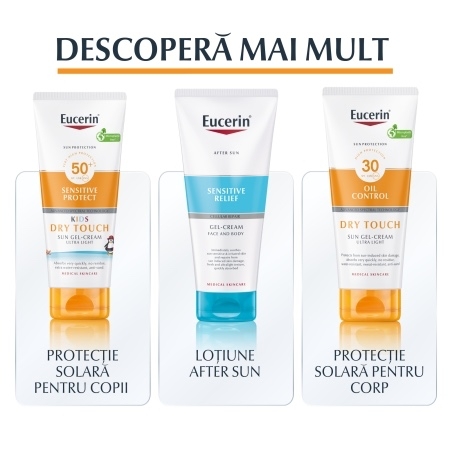 Spray de corp pentru copii SPF 50+ Sun Protection Sensitive Protect, 200 ml, Eucerin