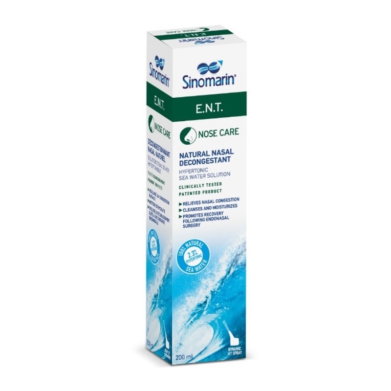 Spray decongestionant nazal hipertonic ENT, 200 ml, Sinomarin Spray decongestionant nazal hipertonic ENT, 200 ml, Sinomarin