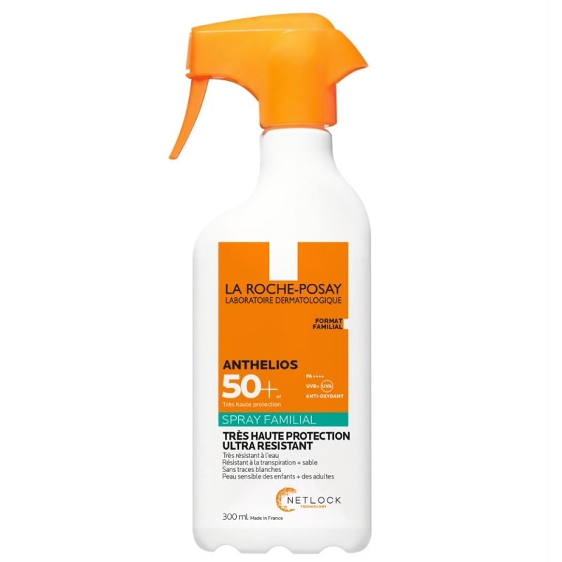 Spray pentru corp fara parfum SPF 50+ Anthelios Family, 300 ml, La Roche-Posay Spray pentru corp fara parfum SPF 50+ Anthelios Family, 300 ml, La Roche-Posay