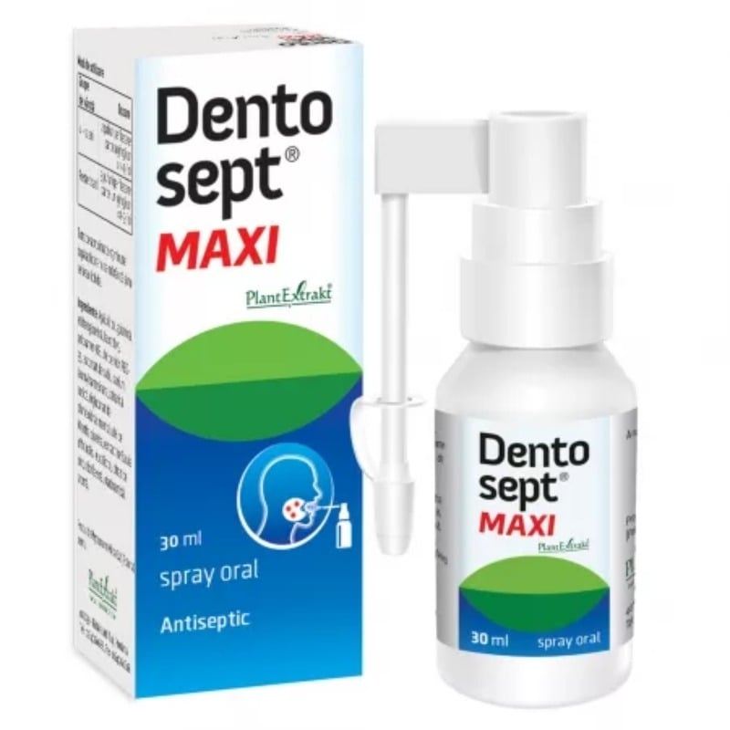 Spray gingival Dentosept Maxi, 30 ml, PlantExtrakt Spray gingival Dentosept Maxi, 30 ml, PlantExtrakt