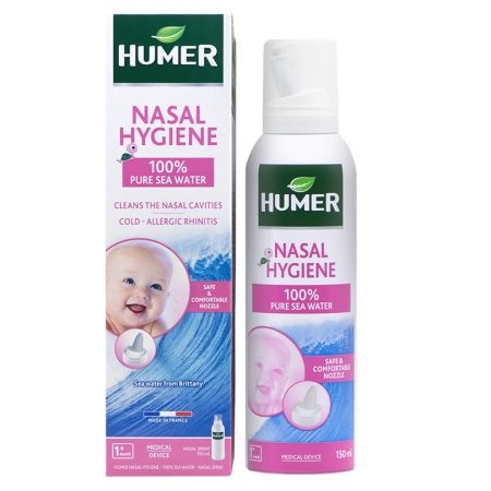Spray nazal cu apa de mare pentru copii, 150 ml, Humer Spray nazal cu apa de mare pentru copii, 150 ml, Humer