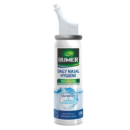 Spray nazal izotonic cu apa termala, 50 ml, Humer Spray nazal izotonic cu apa termala, 50 ml, Humer