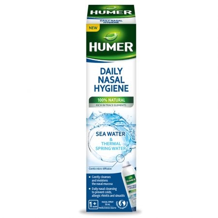Spray nazal izotonic cu apa termala, 50 ml, Humer Spray nazal izotonic cu apa termala, 50 ml, Humer