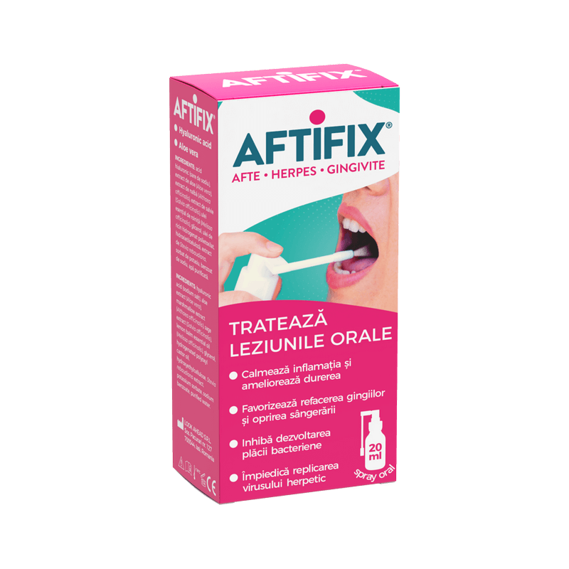 Spray oral Aftifix, 20 ml, Fiterman Pharma Spray oral Aftifix, 20 ml, Fiterman Pharma