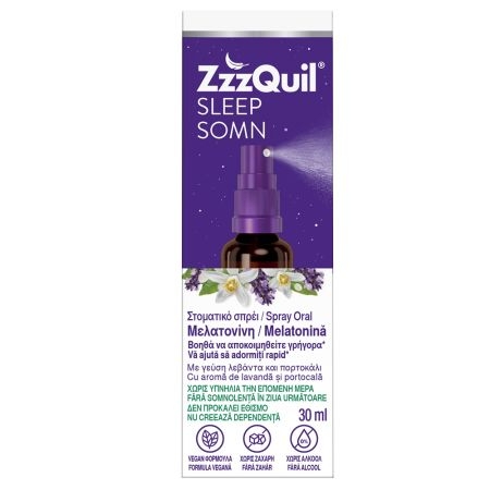 Spray oral cu melatonina Somn, 30 ml, ZzzQuil Spray oral cu melatonina Somn, 30 ml, ZzzQuil