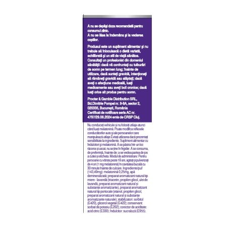 Spray oral cu melatonina Somn, 30 ml, ZzzQuil Spray oral cu melatonina Somn, 30 ml, ZzzQuil