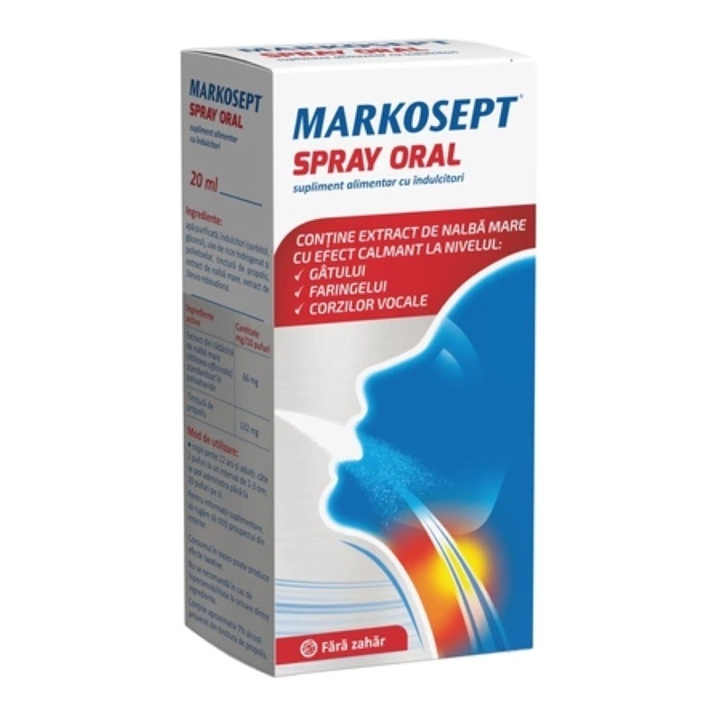 Spray oral Markosept, 20 ml, Fiterman Spray oral Markosept, 20 ml, Fiterman
