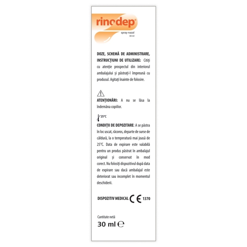 Spray pentru copii Rinodep, 30 ml, Dr. Phyto Spray pentru copii Rinodep, 30 ml, Dr. Phyto