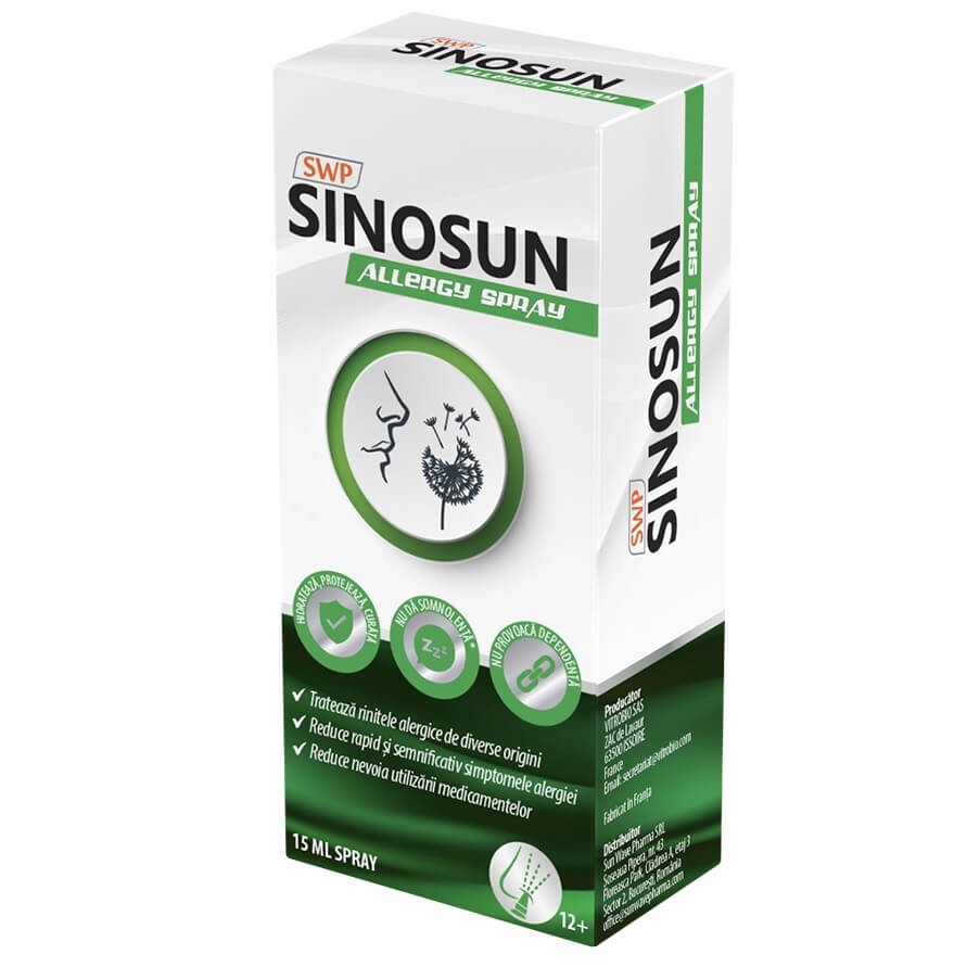 Spray Sinosun Allergy, 15 ml, Sun Wave Pharma Spray Sinosun Allergy, 15 ml, Sun Wave Pharma