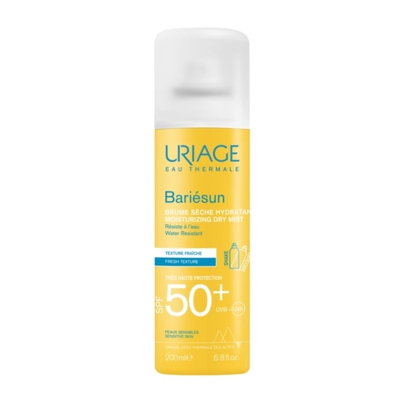 Spray uscat protectie solara SPF 50+ Bariesun, 200 ml, Uriage Spray uscat protectie solara SPF 50+ Bariesun, 200 ml, Uriage