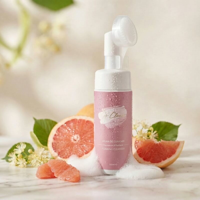Spuma de curatare cu niacinamide si panthenol Go Clear, 150 ml, Girl Own Cosmetics Spuma de curatare cu niacinamide si panthenol Go Clear, 150 ml, Girl Own Cosmetics