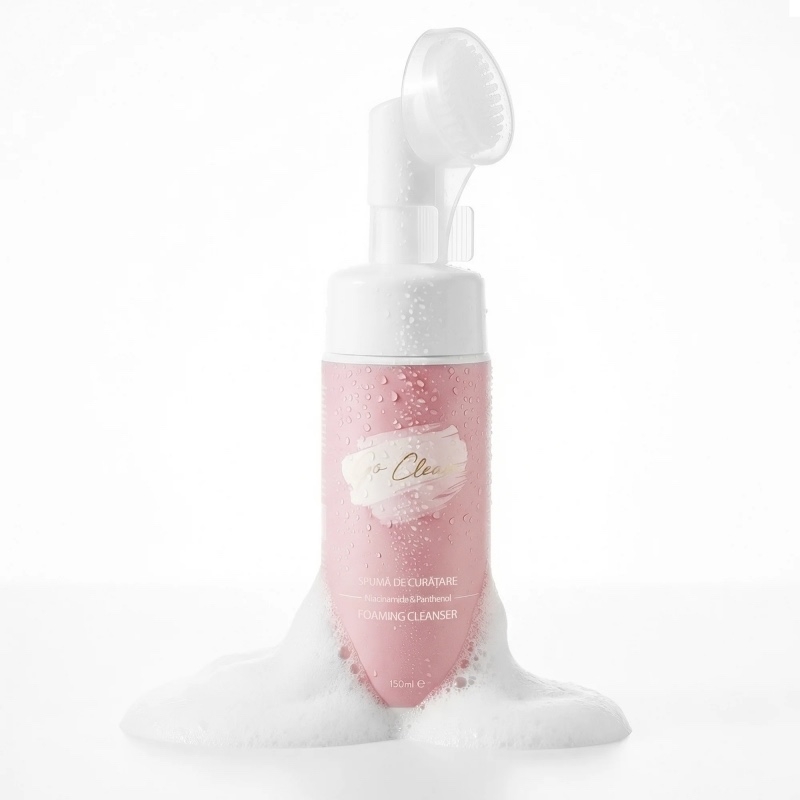 Spuma de curatare cu niacinamide si panthenol Go Clear, 150 ml, Girl Own Cosmetics Spuma de curatare cu niacinamide si panthenol Go Clear, 150 ml, Girl Own Cosmetics