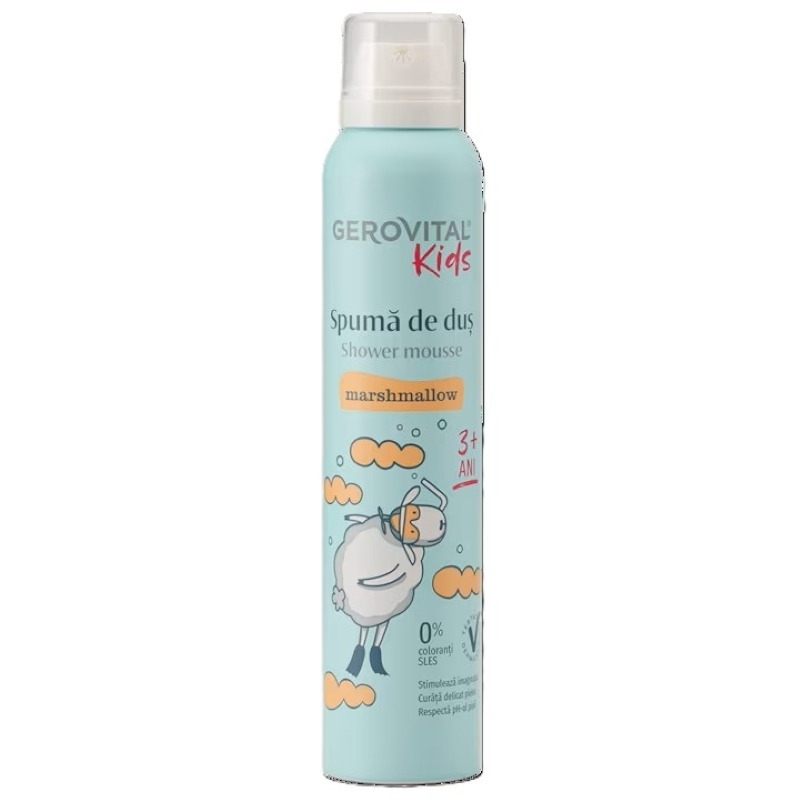 Spuma de dus Marshmallow Kids, 200 ml, Gerovital Spuma de dus Marshmallow Kids, 200 ml, Gerovital