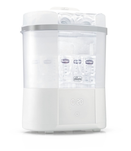 Sterilizator electric digital cu uscator pentru biberoane si accesorii mici +0 luni, Chicco Sterilizator electric digital cu uscator pentru biberoane si accesorii mici +0 luni, Chicco