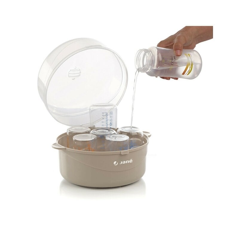 Sterilizator microunde, Jane, Capacitate 6 biberoane, BPA Free, 16.5 cm x 20 cm Sterilizator microunde, Jane, Capacitate 6 biberoane, BPA Free, 16.5 cm x 20 cm