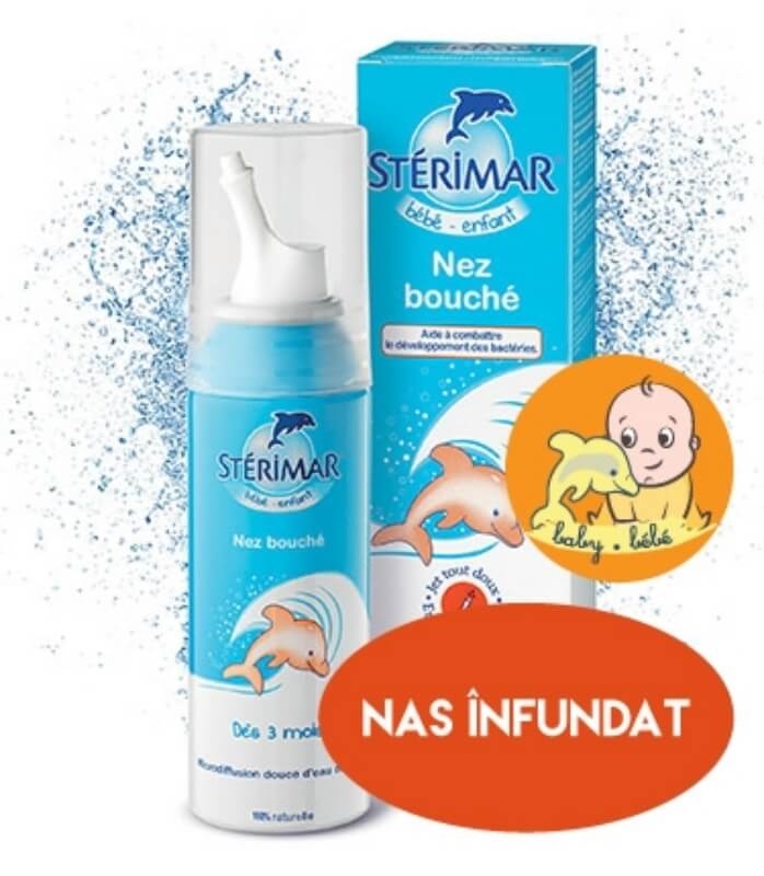 Spray nazal Sterimar Hypertonic Bebe, 100 ml, Laboratoires Fumouze Spray nazal Sterimar Hypertonic Bebe, 100 ml, Laboratoires Fumouze