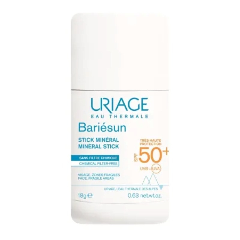 Stick mineral pentru protectie solara SPF 50+ Bariesun, 18 g, Uriage Stick mineral pentru protectie solara SPF 50+ Bariesun, 18 g, Uriage