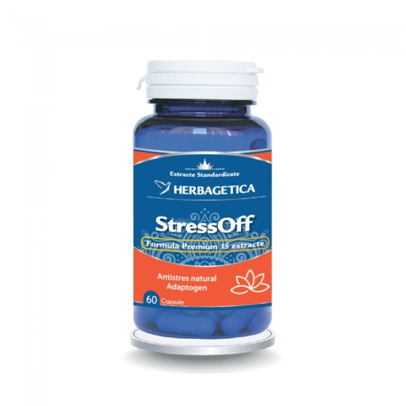 Stress Off, 60 capsule, Herbagetica Stress Off, 60 capsule, Herbagetica
