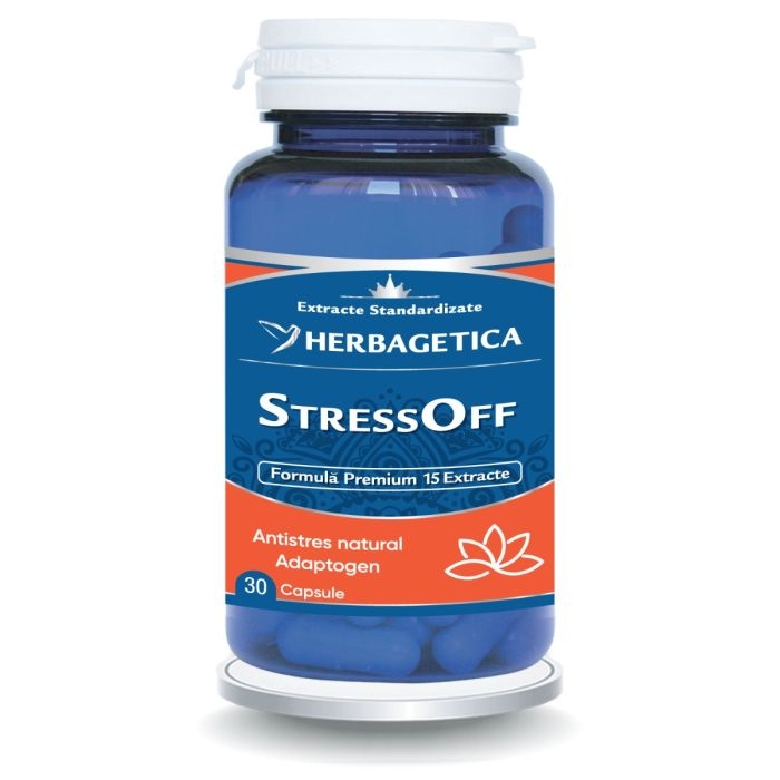 Stress Off, 30 capsule, Herbagetica Stress Off, 30 capsule, Herbagetica